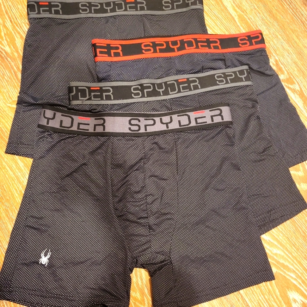 Spyder Men's Performance Boxer Briefs 3-Pack - Nylon, Moisture-Wicking, Size Small - View #8